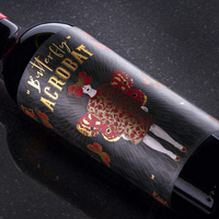 Étiquettes de bouteilles de vin personnalisées, impression personnalisée, feuille d'or UV, gaufrage, papier texturé de qualité supérieure, étiquette de vin pour bouteille en verre