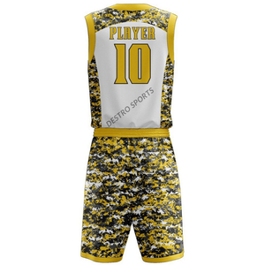 Logo personnalisé Uniforme de basket-ball de haute qualité Dernier design Personnalisé Jeunes 100% polyester Ensembles d'uniformes de basket-ball à vendre - Product Image 4