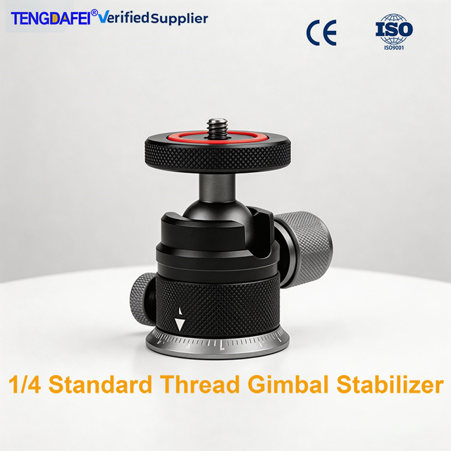 Photography Aluminum Alloy Portable 360 Degree Swivel Camera Gimbal Stabilizer Tripod Mount Ball Head for Canon Sony Dslr Camera