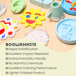 <span class=keywords><strong>Kit</strong></span> de résine acrylique écologique Boowan Nicole Aqua, alternative au Jesmonite, adhésif et scellant, ensemble de construction pour débutants, Chine - Product Image 5