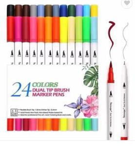 Stylos à pointe double, pointe fine et pointe pinceau, marqueurs à pointe double, stylo aquarelle pour le dessin et l'écriture - Product Image 2