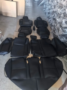 Set completo di <span class=keywords><strong>coprisedili</strong></span> universali in pelle per Mitsubishi L200 ASX Alfa Romeo Stelvio Ssangyong Korando <span class=keywords><strong>Audi</strong></span> A6 C8 A5 Sportback - Product Image 3