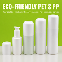 Flacon pompe cosmétique en plastique PET de 150 ml, étiquette privée personnalisée, flacon de lotion pour le corps, flacon de toner pour le visage, emballage de nettoyant avec bouchon