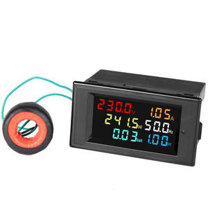 Moniteur d'énergie électrique, voltmètre, ampèremètre, panneau numérique, 240V, 100A, voltmètre, ampèremètre, wattmètre numérique - Product Image 1