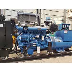 Weichai Generator daya Diesel sinkron AC tiga fase 150KW baru pengatur listrik 60Hz tipe tidak berisik bensin