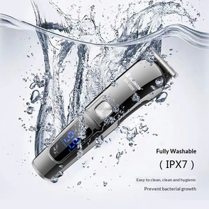 Nouvelle tondeuse à cheveux électrique multifonction 6-en-1 rechargeable et étanche avec écran LCD numérique pour tout le corps - Product Image 2