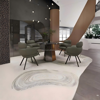 Chaise de salle à manger pivotante en cuir italien moderne avec dossier, fauteuil rembourré minimaliste de luxe, pieds en métal pour la maison, l'hôtel, la villa