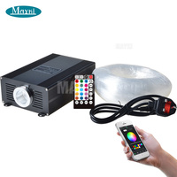 Rideau en fibre optique en cascade avec moteur lumineux de 45 W, lumières sensorielles pour enfants autistes, rideau en fibre optique LED sensoriel