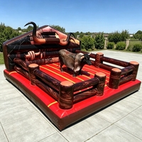 Machine de jeu de rodéo mécanique gonflable commerciale pour la location en intérieur/extérieur avec matériau en PVC