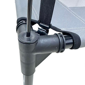 Lit de camping surélevé toutes saisons pour animaux de compagnie avec auvent pare-soleil, imperméable, anti-humidité, respirant, pour chiens et chats, design uni et tendance - Product Image 4