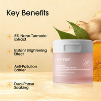 Coussinets de toner Niacinamide 5 TXA coussinets faciaux hydratants pour un teint uniforme éclat quotidien sous les yeux avec