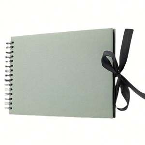 Set de Scrapbooking A4 con 40 Páginas Negras, Álbum de Fotos y Libro de Invitados para Bodas, Encuadernación en Espiral para Dibujos a Lápiz - Product Image 5