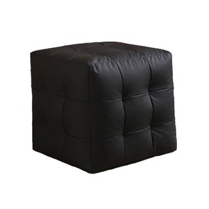 Square Leather <b>Stool</b> Tufted Design Living Room <b>Bedroom</b> Footrest Ottoman Home Decor - Product Image 5