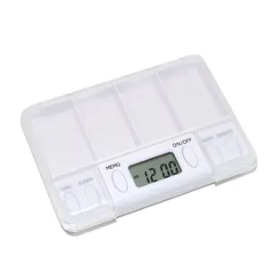 YDM Medizin Box Organizer Pille Drug Medicine Aufbewahrung sbox Wecker Timer Medizin