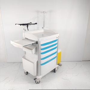 Fabrieks prijs ziekenhuis ABS medische hulpverlening draagbare noodhulpwagen mobiele ziekenhuis <span class=keywords><strong>trolley</strong></span> - Product Image 2