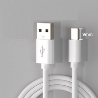 Câble de charge et de données USB vers USB C de type C long avec connecteur 9 mm