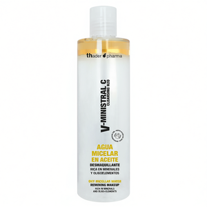 Thader Pharma V-Ministral C Agua Micelar Limpiadora Facial Oleosa 500mL Rica en Minerales y Oligoelementos España - Product Image 2