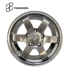 Pengzhen – roue personnalisée forgée 6x139.7 6 rayons 18 20 pouces, couleur Hyper noire pour Toyota Land Cruiser