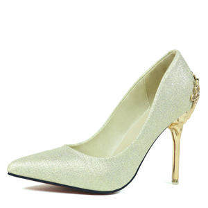 <strong>Suede</strong> Metal Thin <strong>Heel</strong> Shoes Women <strong>Heels</strong> - Product Image 3