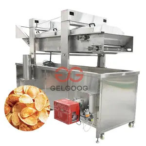 Electric Continuous Oil-water Separation Potato Chips Fryer Puff Puff Frying Machine