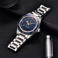 Montre mécanique automatique pour homme PAGANI Design PD-YS005 35-39 mm, luxe, acier inoxydable, verre saphir, 20 bars d'étanchéité