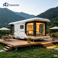 Capsule spatiale modulaire préfabriquée en acier, maison d'hôtes durable, résistante aux tremblements de terre, design moderne, chambre à coucher, maison de vacances pour sites touristiques