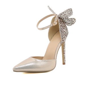 Zapatos de Vestir de Moda 2025, Sandalias Elegantes con Punta en Pico y Brillantes para Mujer, Zapatos de Tacón Alto para Bodas y Fiestas - Product Image 1