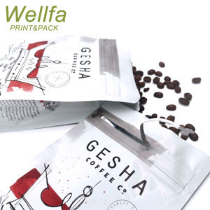 Sac De café en plastique personnalisable, sacs en Mylar, à fermeture éclair, réutilisables, emballage - Product Image 2