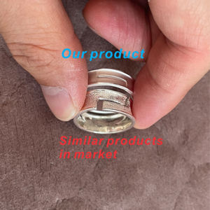 Anillo del Tiempo de Metal Ajustable de Alta Calidad con Superficie Mate, Color Plata, de <span class=keywords><strong>Anime</strong></span> DBZ Super Goku para Cosplay - Product Image 6