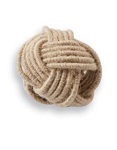 Servilleteros de yute trenzados al por mayor de fábrica, servilleteros de <span class=keywords><strong>cuerda</strong></span> de Yute natural tejidos a mano, servilleteros trenzados con nudo marinero - Product Image 6