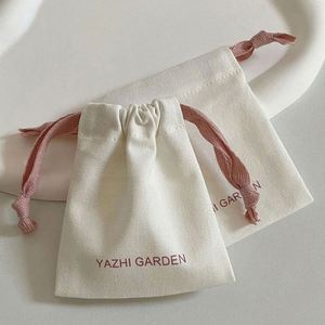 Factory Customized Cotton <b>Drawstring</b> Eco-Friendly Pouch Jewelry Gift <b>Drawstring</b> Dust <b>Bag</b> - Product Image 3
