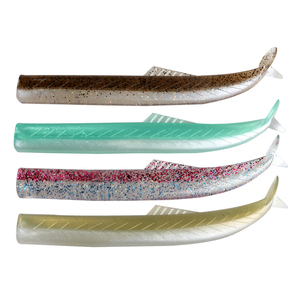 Señuelo de pesca de plástico blando con cabeza de jig metálica, cebo artificial de silicona Ocean Sandeel, señuelo de jigging blando para lubina, <span class=keywords><strong>precio</strong></span> de fábrica OEM - Product Image 6