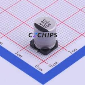 Condensador Electrolítico de Aluminio SMD EEEHA1A221P, D8xL10.2mm 220uF 20% 10V 160mA-120Hz - Product Image 1