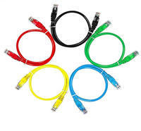 Cable de Conexión CAT5e Personalizado Xunfa de 10 Metros, Conductor de Cobre CCA Trenzado, Revestimiento de PVC, Cable RJ45 para Oficina, Hogar e Internet
