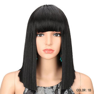 วิกผมสั้นตรงสีบลอนด์บ๊อบ,วิกผมม้าบีธแบบไล่สีวิกผมสังเคราะห์ทำจากไฟเบอร์อุณหภูมิสูง - Product Image 2