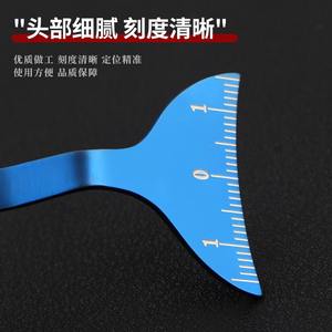 Otra regla medidora de párpados de acero inoxidable con graduaciones para cirugía de doble párpado, diseño invisible - Product Image 3