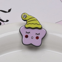 Accessoires de coque de téléphone en acétate à motifs de dessins animés, breloques DIY mignonnes (Fraise, Popcorn, Chiot), carte NFC personnalisée pour avis sur les réseaux sociaux