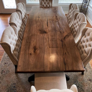 Chất lượng cao giá rẻ nóng bán sang trọng cổ điển hộ gia đình hàng đầu lớp nhà hàng cổ bàn ăn hàng đầu rắn tấm gỗ - Product Image 6