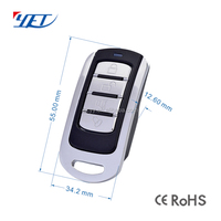 Control Remoto Inalámbrico YET074 433mhz RF, Control Remoto Inalámbrico para Puerta de Garaje 315mhz