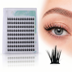 Kein Kleber Nötig Selbstklebende Cluster-Wimpern Klebefreie DIY Einzelwimpernverlängerungen Pflanzenfaser Unsichtbares Transparentes Band YANJIE - Product Image 1