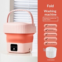 2026 Wholesale Portable Mini <strong>Washing</strong> <strong>Machine</strong> Automatic Washer With Spin for Underwear <strong>Baby</strong> Clothes and Dorm Use
