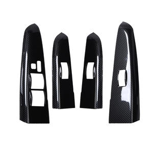 DECHI RHD LHD ABS Plastique Sport Aspect Fibre de Carbone Garniture de Panneau de Boutons de Commande des Vitres Compatible avec Vigo 2012 - Product Image 2