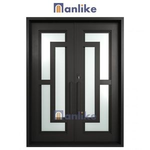 Anlike Italien Ancien Double Intérieur Pas Cher Rustique Chinois Belle <span class=keywords><strong>Entrée</strong></span> Grande Frontale Luxe Portes En Fer Forgé Pour La <span class=keywords><strong>Maison</strong></span> - Product Image 4