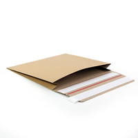 Sac d'expédition en papier kraft écologique fait main, auto-adhésif, recyclable, avec logo personnalisé