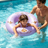 Bouée gonflable pour enfants en PVC, motif Lampe Magique, 56 cm, pliable, écologique, pour piscine, plage, lac, fête estivale
