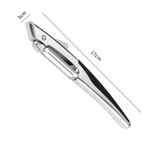 Pelador de aleación de zinc con cuchilla de acero inoxidable para pelar frutas y verduras, herramienta de cocina - Product Image 3