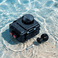 80M 铝制防水壳适用于 Insta360 Go Ultra 运动相机磁性快拆防雾水下潜水外壳