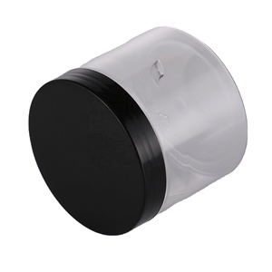 Custom 100Ml 200Ml 8Oz 300Ml 12Oz 500Ml White Black Amber Wide Mouth Cosmetic <b>Containers</b> <b>Plastic</b> Pet Jar With Aluminum Lid - Product Image 5