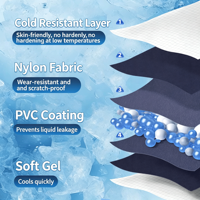 Compresse froide en gel personnalisable (couleur et logo), réutilisable, chaude ou froide, en nylon