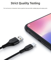 Câble de charge rapide USB C Type C 2 en 1 avec logo personnalisé OEM ODM, cordon de chargeur PV pour téléphones portables Xiaomi Samsung Andriod